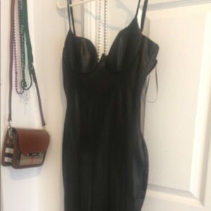 BLeather dress